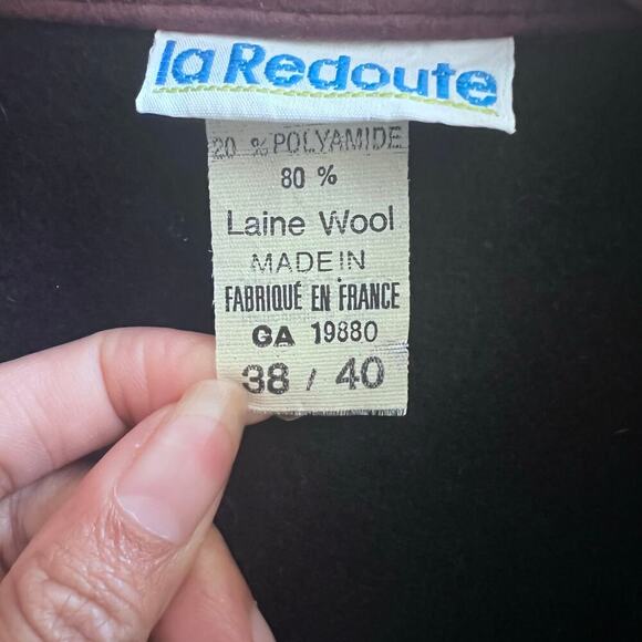 La Redoute Double Breasted Wool Blend Blazer Women's Jacket 38/40 Made in France - Picture 9 of 9